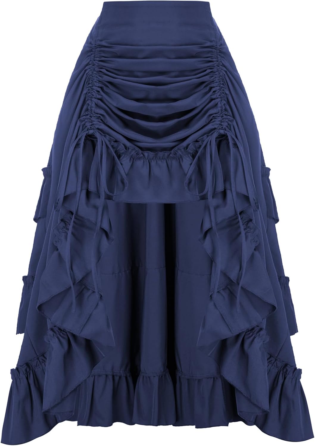Scarlet Darkness Women Renaissance Pirate Skirt High-Low Whimsical Clothes