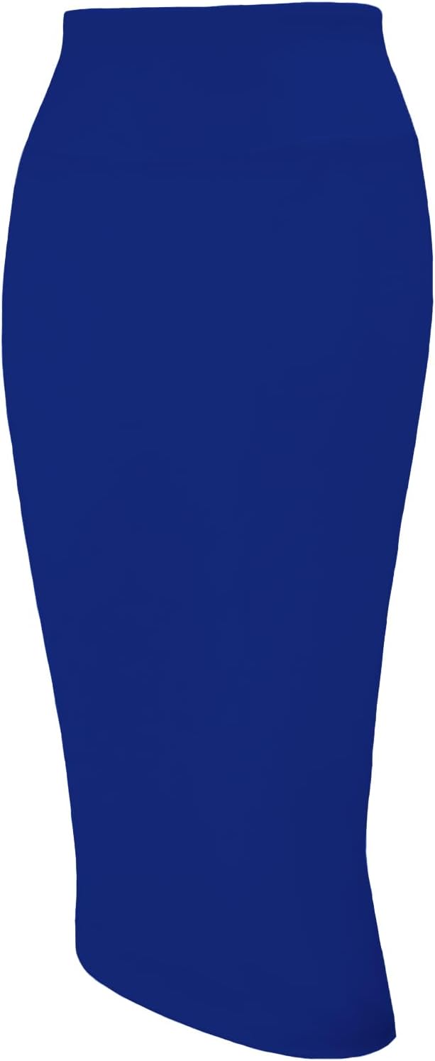 Tapata Women's Office Work Pencil Skirt Stretch High Waist Below Knee Bodycon for Business Casual