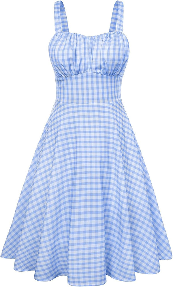 Belle Poque Womens Vintage A-line Midi Cocktail Party Dress