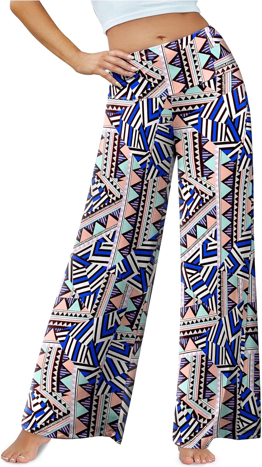 Women's Stretchy Wide Leg Palazzo Lounge Pants Casual Comfy
