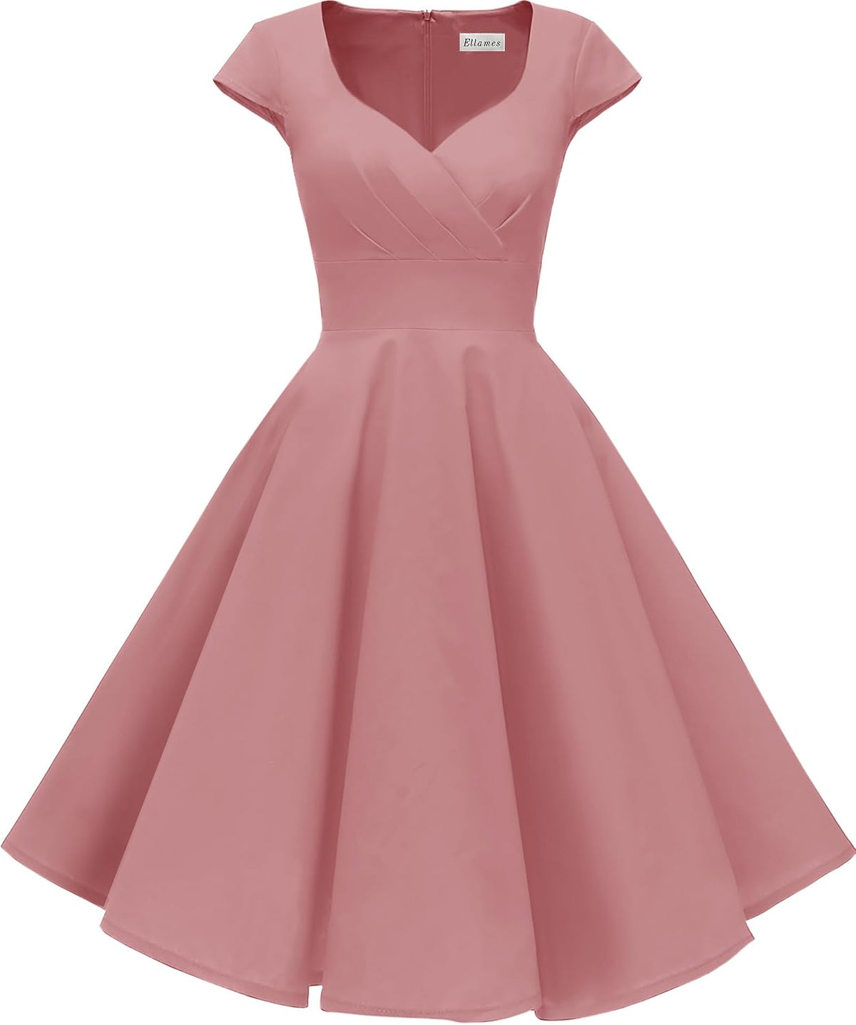 1950s Retro Vintage Elegant Dress with Pockets