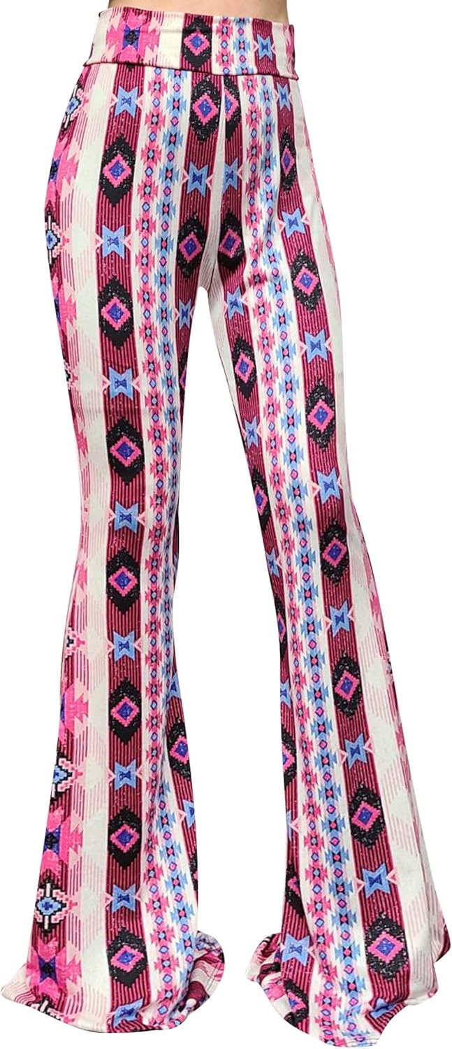 Women's High Waist Wide Leg Long Palazzo Bell Bottom