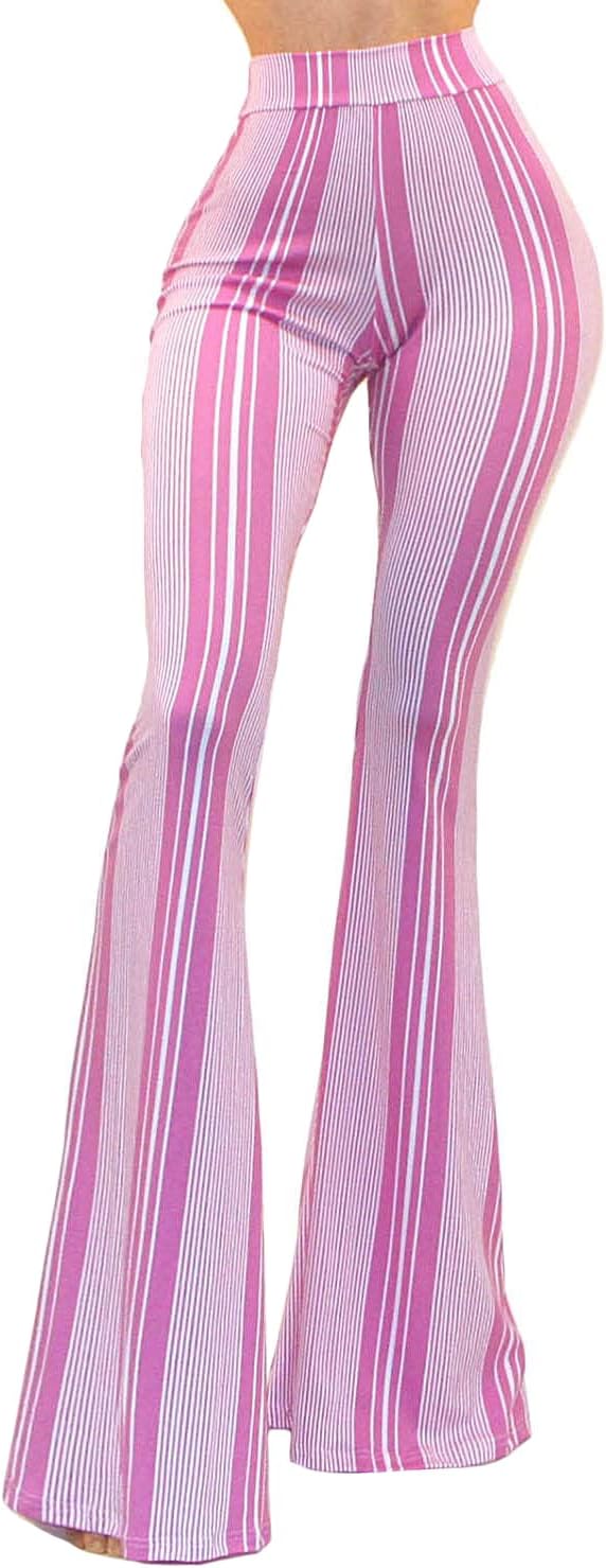 Women's Usa Lightweight Boho Comfy Stretchy Bell Bottom