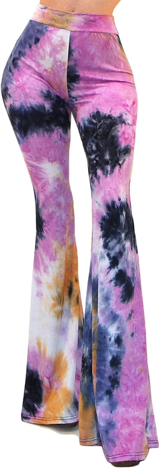 Women's Usa Lightweight Boho Comfy Stretchy Bell Bottom