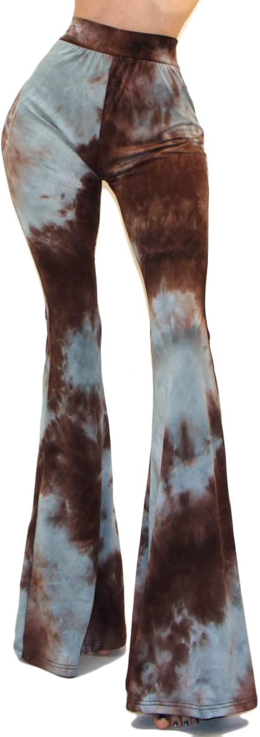 Women's Usa Lightweight Boho Comfy Stretchy Bell Bottom