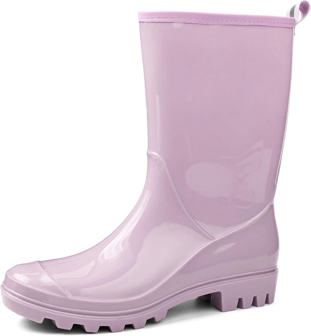 Women's Mid-calf Waterproof Rain Boots – Seamless Pvc With Anti-slip