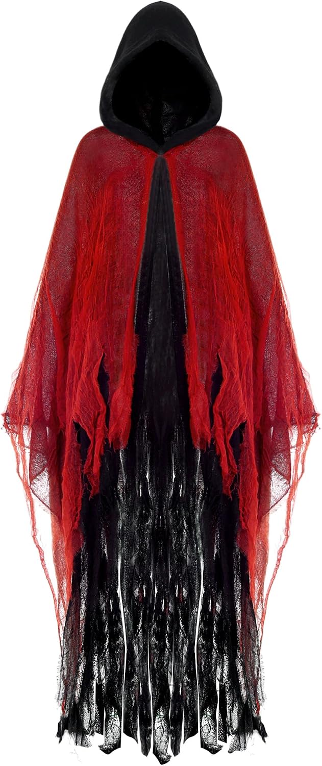 Geyoga Grim Reaper Costume for Adults, Halloween Cloak