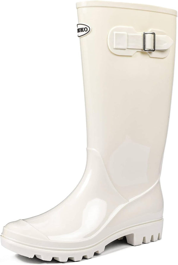 Women's Tall Rain Boots Waterproof Wellington