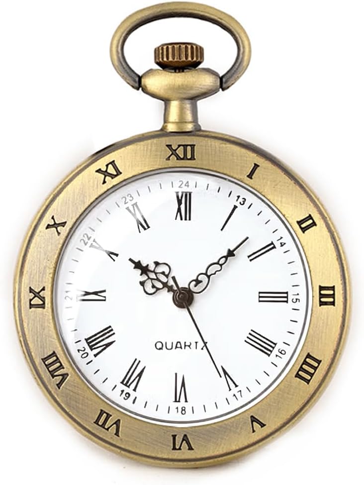 Vintage Analogue Pocket Watch with Chain Secondary image