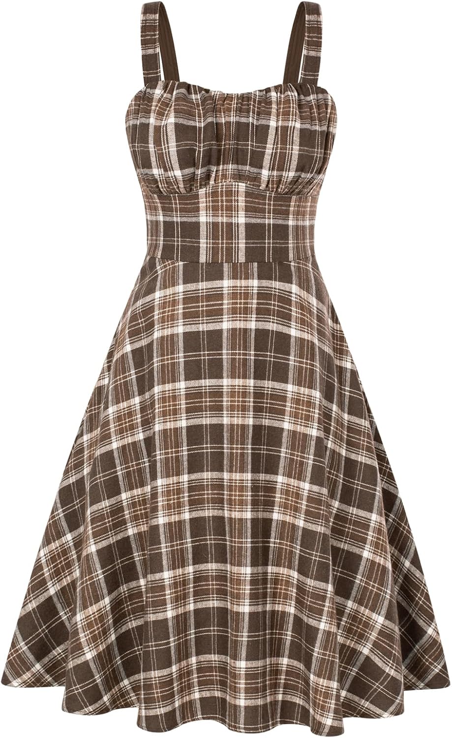 Belle Poque Womens Vintage A-line Midi Cocktail Party Dress
