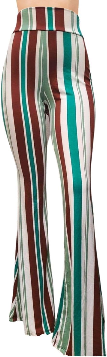 Women's High Waist Wide Leg Long Palazzo Bell Bottom