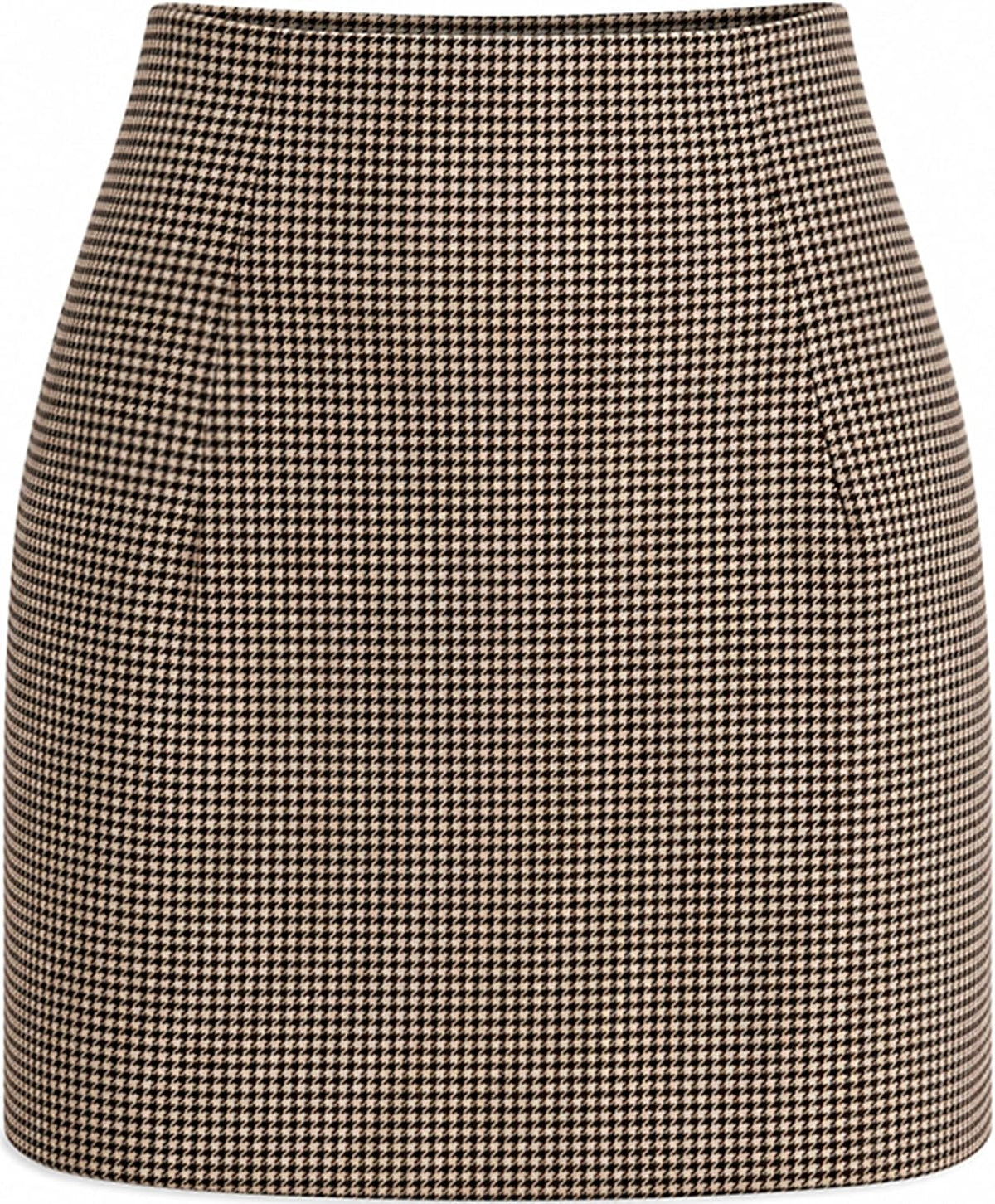 Rapbin Womens High Waist Plaid Skirt Fall Winter Bodycon Pencil Mini Skort