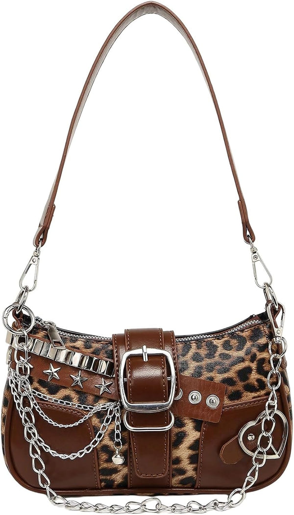 Women's Y2K Star Embroidery Shoulder Bag