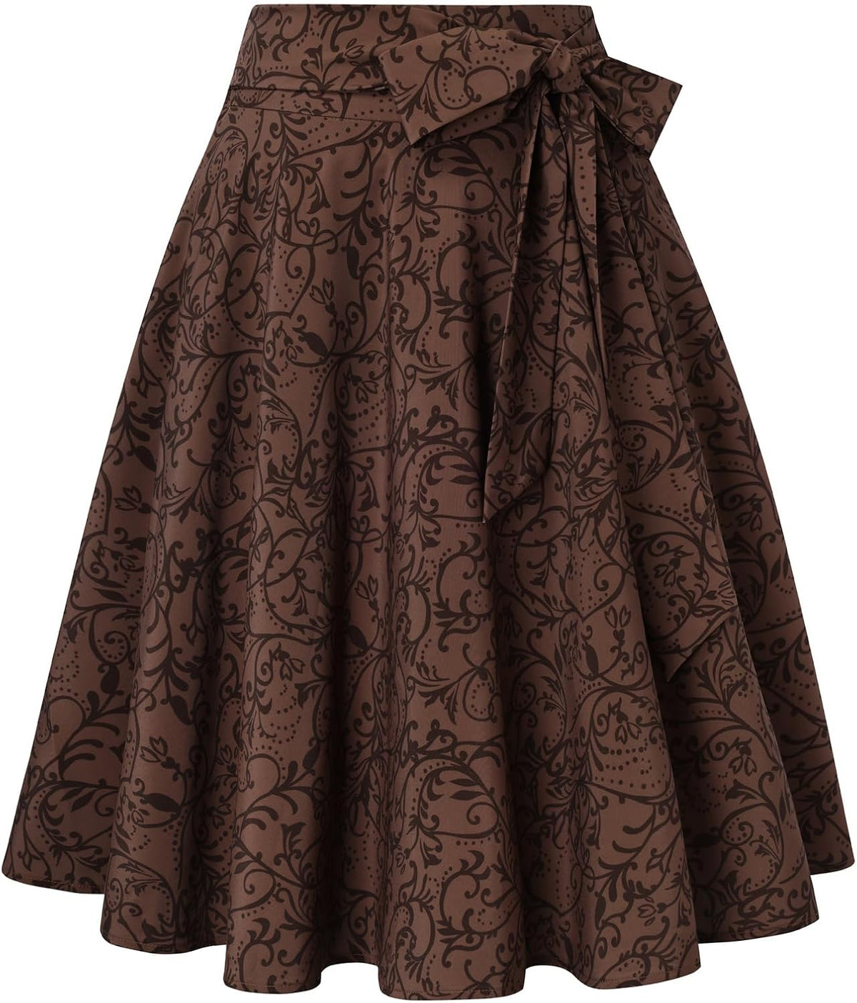 Belle Poque Women High Waisted A Line Skirt with Pockets