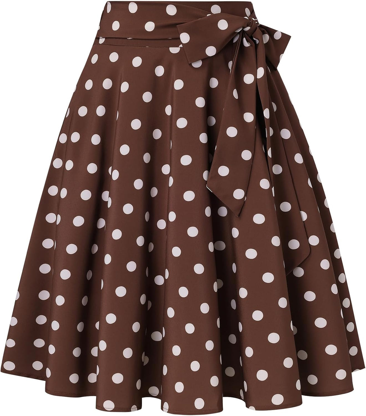 Belle Poque Women High Waisted A Line Skirt with Pockets