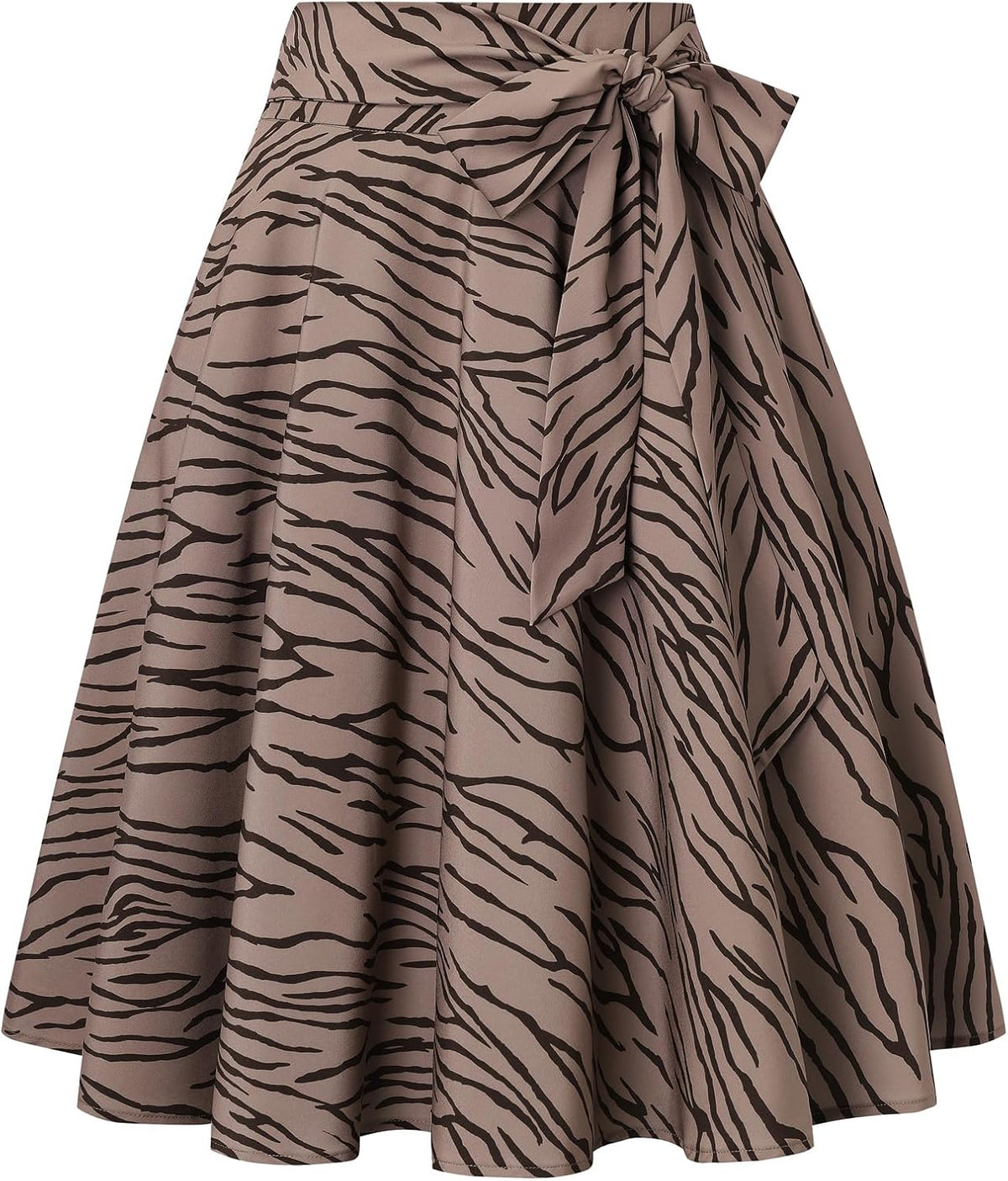 Belle Poque Women High Waisted A Line Skirt with Pockets