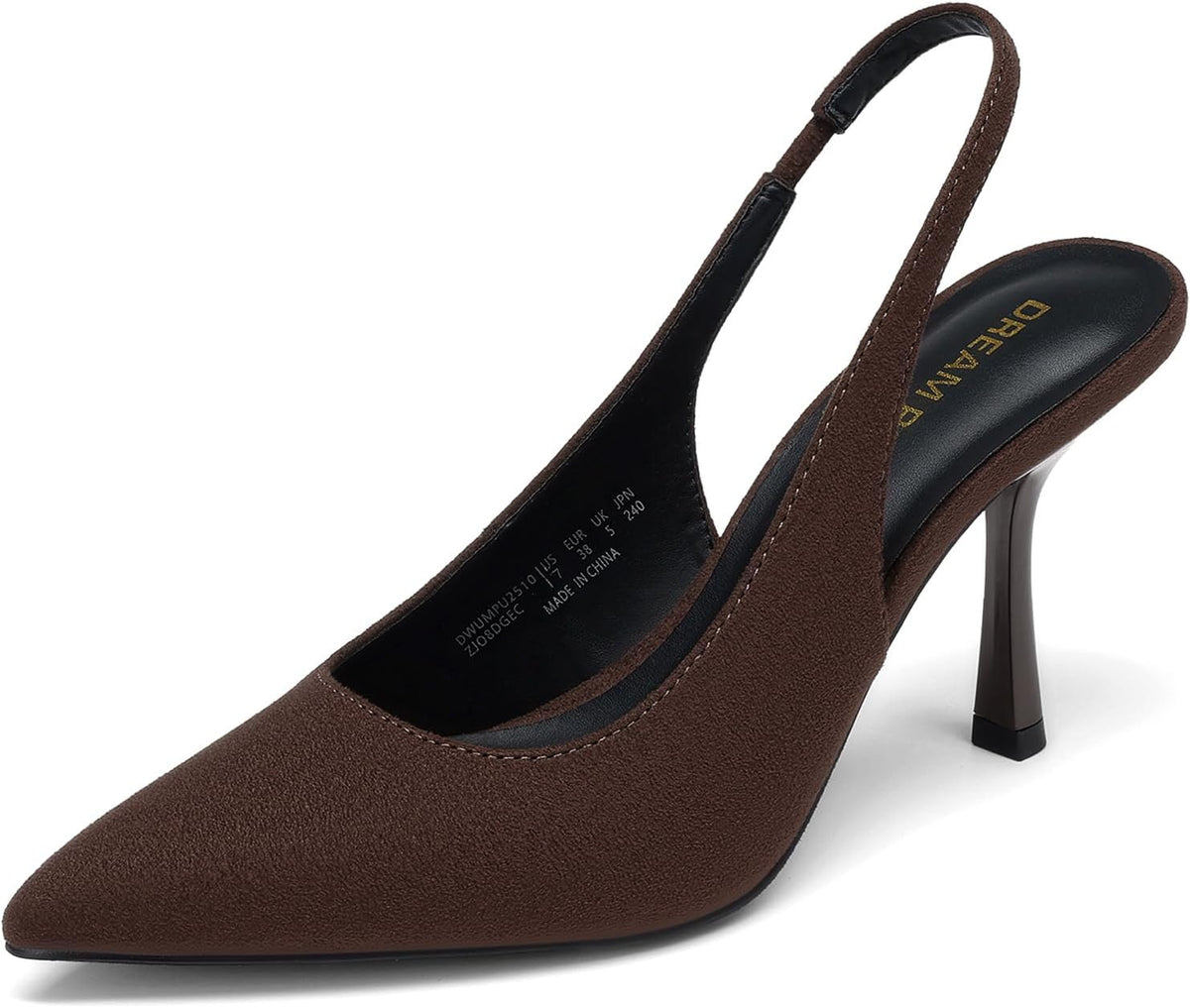 DREAM PAIRS Women's Slingback High Heels Pumps Shoes