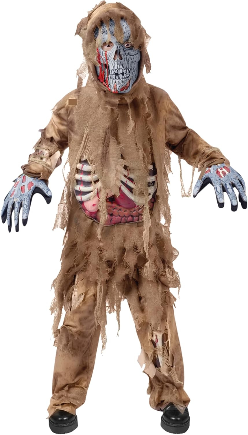 Spooktacular Creations Swamp Deluxe Skeleton Living Dead Zombie Costume for Halloween Kids Monster Role-Playing