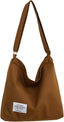 Retro Large Canvas Shoulder Bag — Hobo Crossbody Casual Tote
