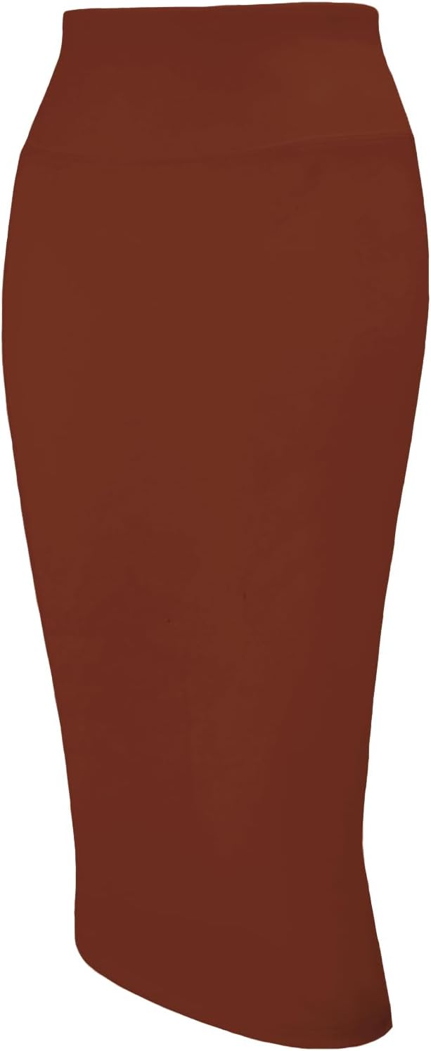 Tapata Women's Office Work Pencil Skirt Stretch High Waist Below Knee Bodycon for Business Casual Secondary image