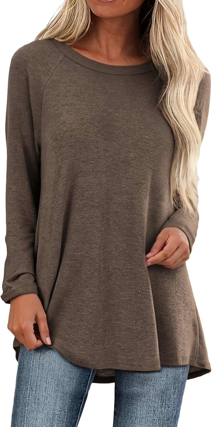 Tunic Tops for Women Loose Fit Dressy Long Sleeve for Leggings Secondary image