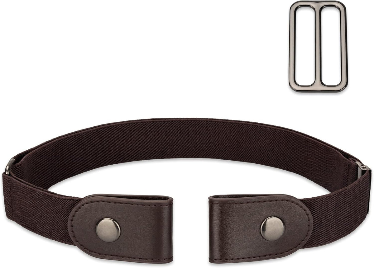 No Buckle Stretch Belt For Women Men, Elastic Invisible For Jeans