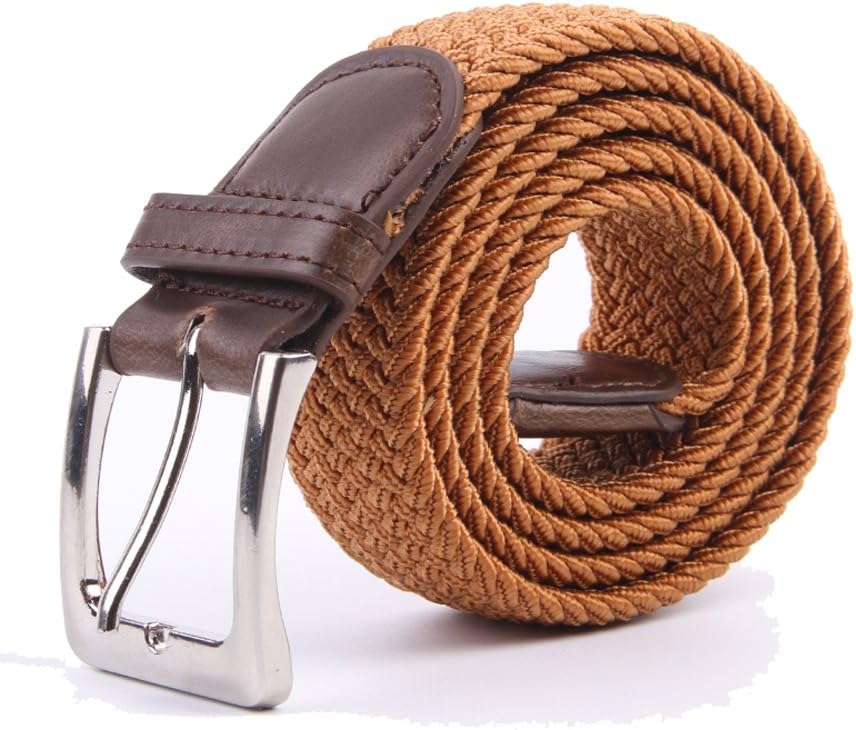 Canvas Elastic Fabric Woven Stretch Multicolored Braided Belts