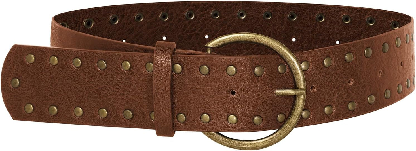 Scarlet Darkness Western Belt For Women Leather Cowboy Belt With