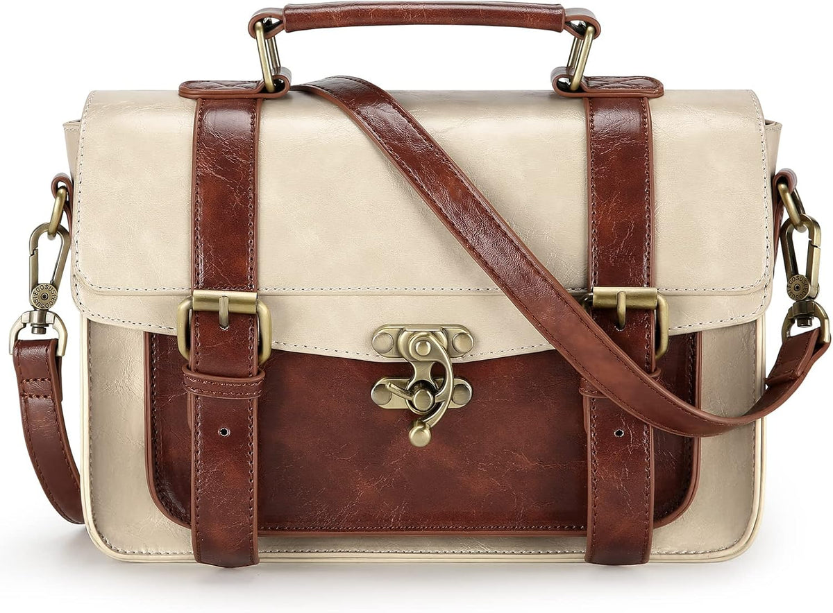 Vintage PU Leather Satchel Crossbody for Women Main image