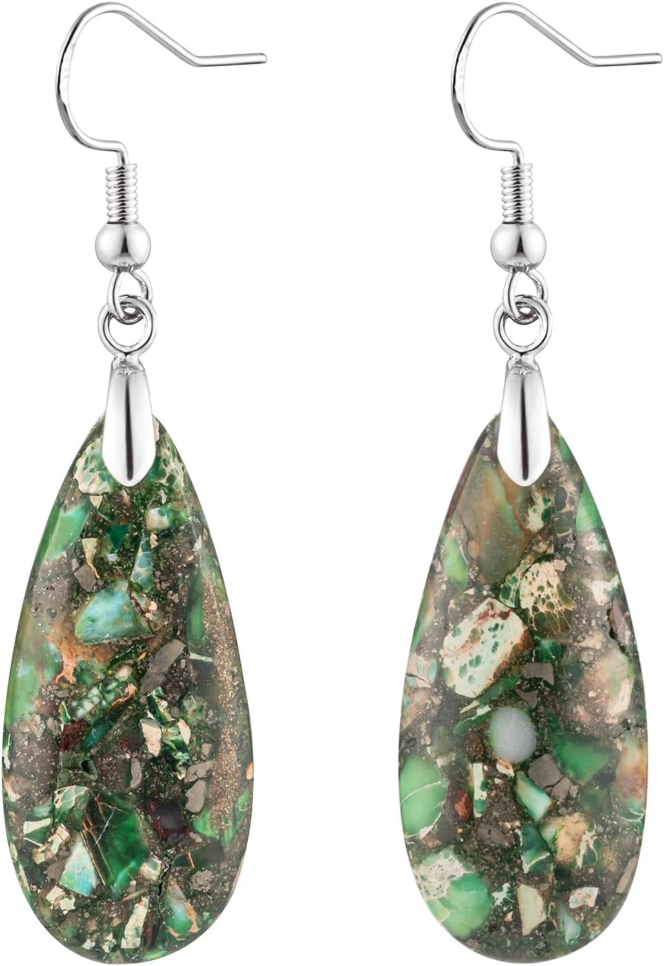 Imperial Jasper Teardrop Earrings