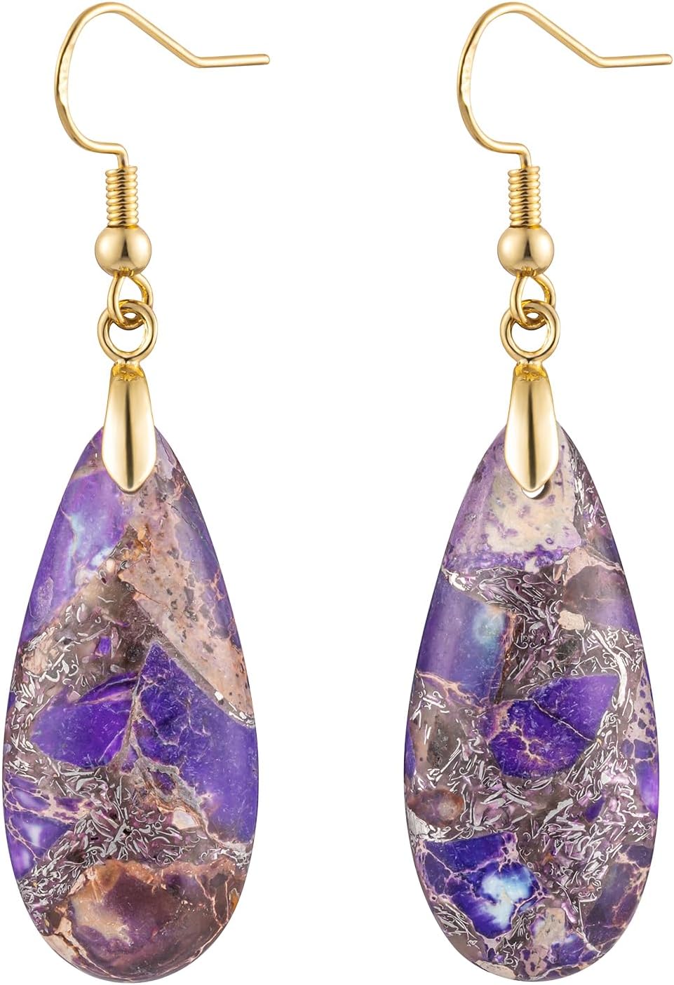 Imperial Jasper Teardrop Earrings