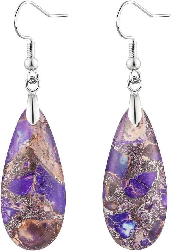 Imperial Jasper Teardrop Earrings