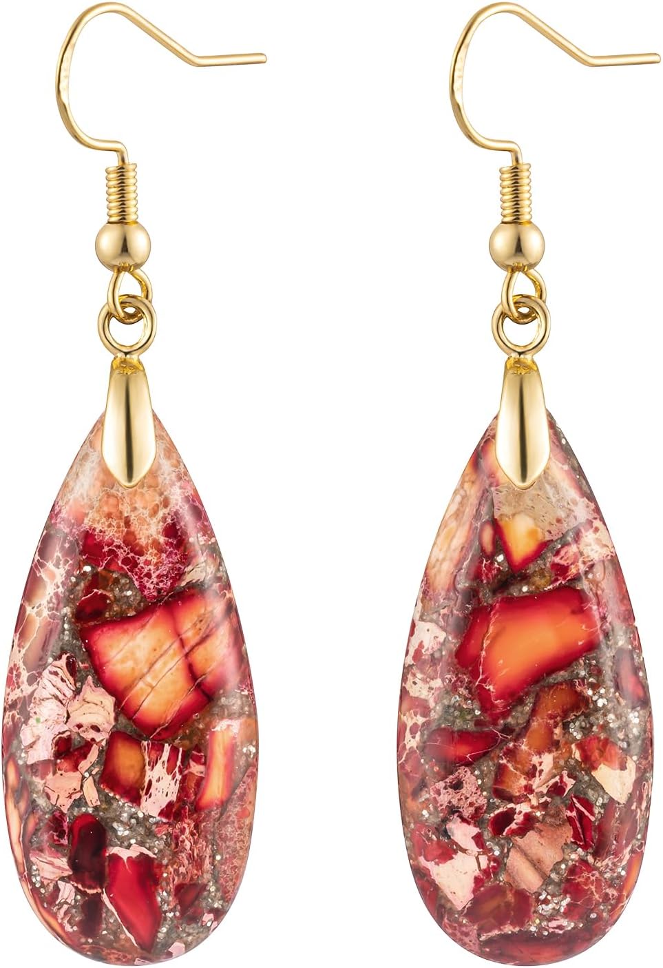 Imperial Jasper Teardrop Earrings