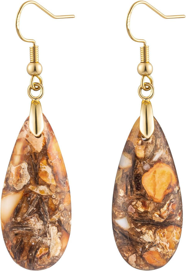 Imperial Jasper Teardrop Earrings