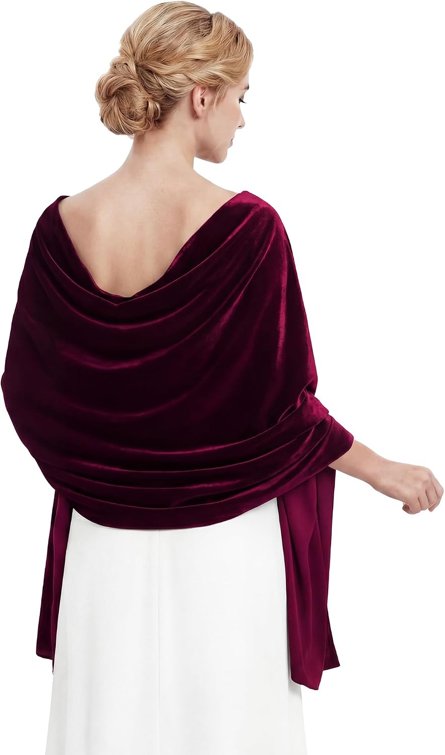 Geyoga Women Velvet Scarfs Shawl and Wrap for Evening Dresses