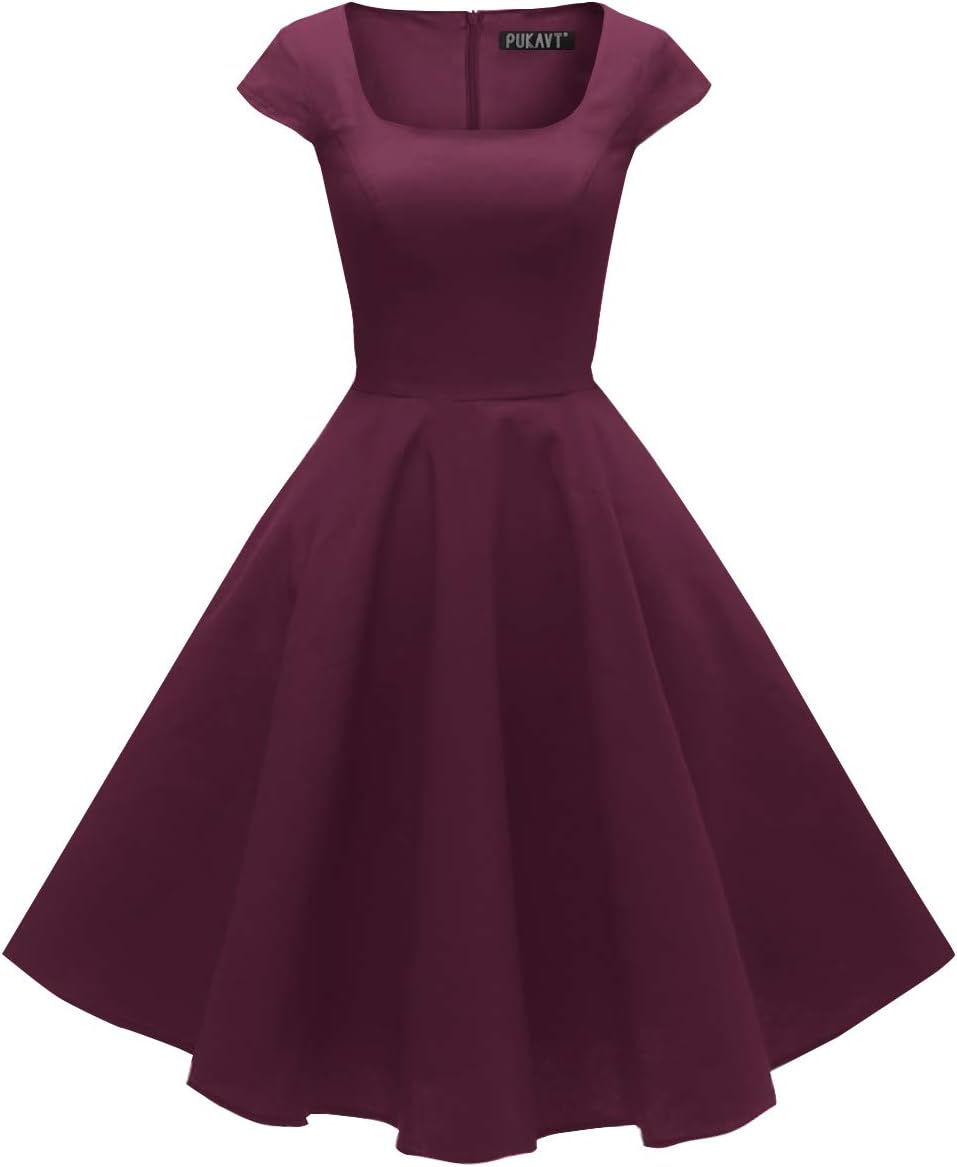 Women's Cocktail Dress 1950s Retro Swing Dress