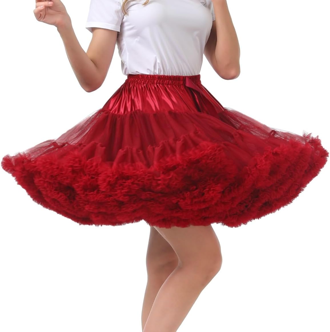 Women's High-Waist Mesh Tulle Petticoat Underskirt — Fluffy Ballet Tutu Secondary image