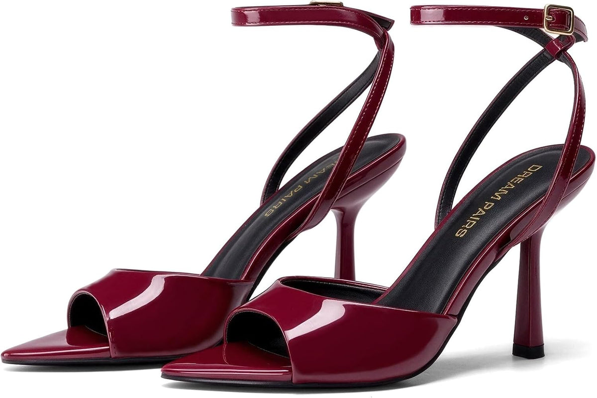 DREAM PAIRS Women's Stiletto Kitten Heeled Sandals