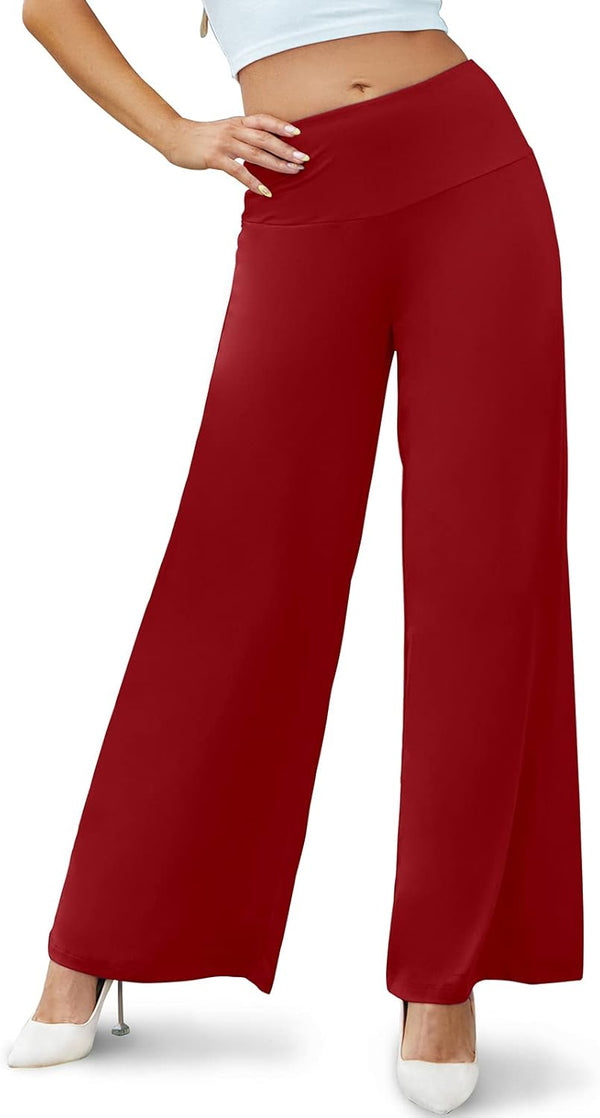 Women's Stretchy Wide Leg Palazzo Lounge Pants Casual Comfy