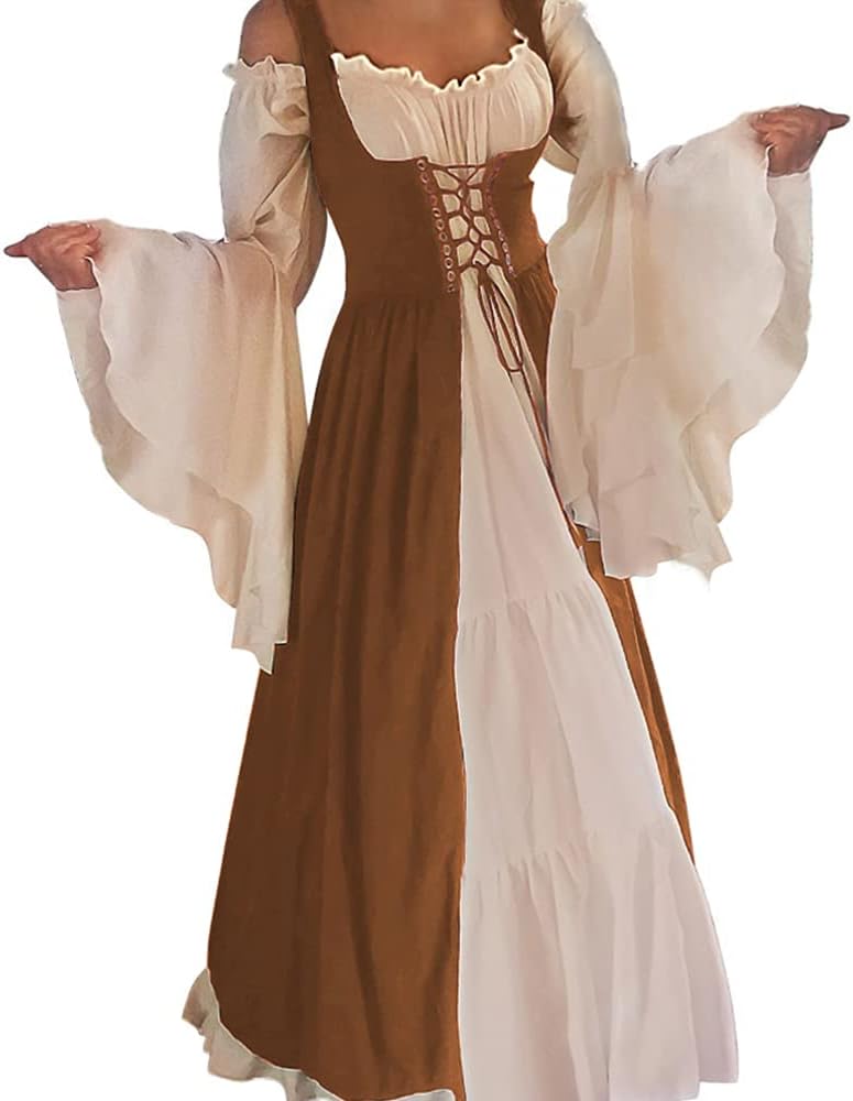 ABaoWedding Womens's Medieval Renaissance Costume Cosplay Over Dress