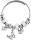 Charm Bracelets for Womens,Exquisite Cute Cartoon Friendship Silver Bracelets Stainless Steel Bangle, Womens Jewelry Suitable for Holiday Gifts and Birthday Gifts