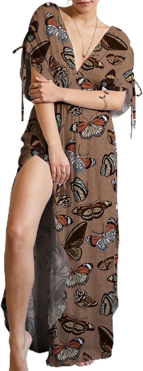 Women's Whimsical Mushroom Casual Summer Dresses for Beach Vacation