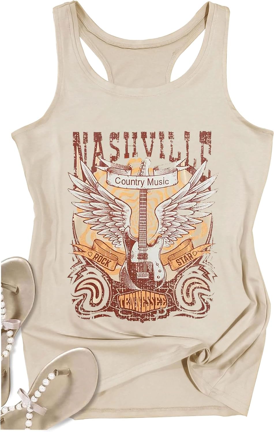 Womens Tank Tops Summer Racerback Graphic Tanks Beach Vacation Tops Loose Running Athletic Sleeveless Shirt Cami