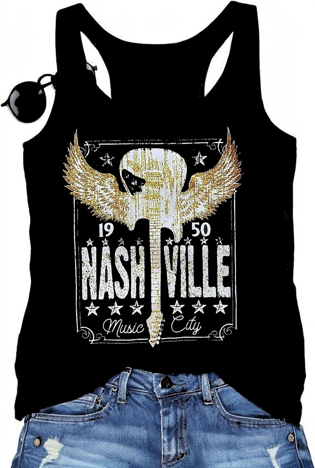 Womens Tank Tops Summer Racerback Graphic Tanks Beach Vacation Tops Loose Running Athletic Sleeveless Shirt Cami