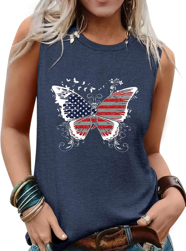 Womens Tank Tops Summer Sleeveless Tank Top Beach Vacation Tops Loose Running Athletic T-Shirt