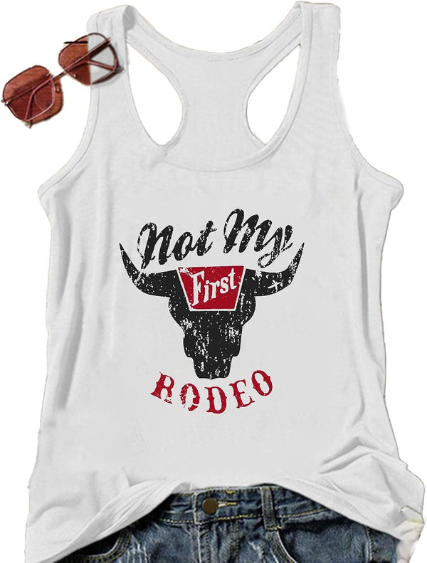 Womens Tank Tops Summer Racerback Graphic Tanks Beach Vacation Tops Loose Running Athletic Sleeveless Shirt Cami