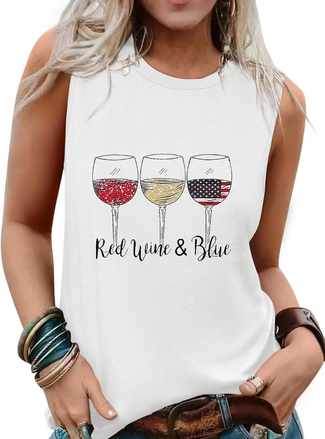 Womens Tank Tops Summer Sleeveless Tank Top Beach Vacation Tops Loose Running Athletic T-Shirt