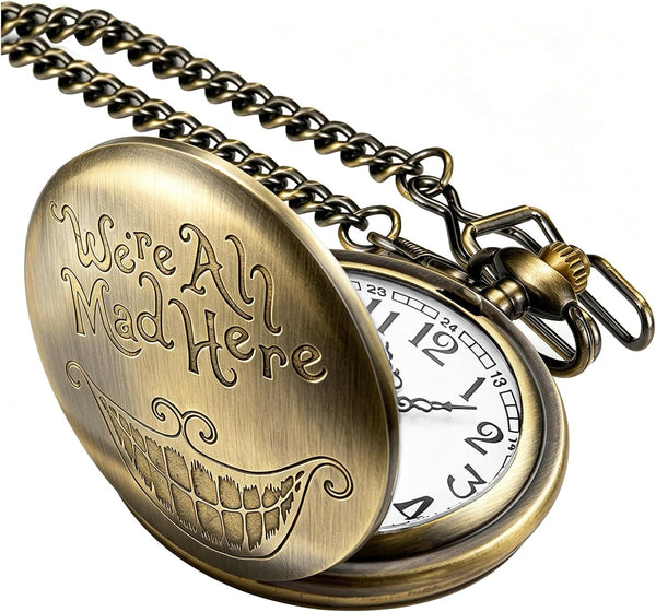Smooth Alloy-Steel Quartz Pocket Watch