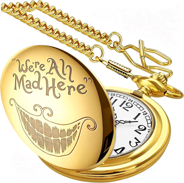 Smooth Alloy-Steel Quartz Pocket Watch