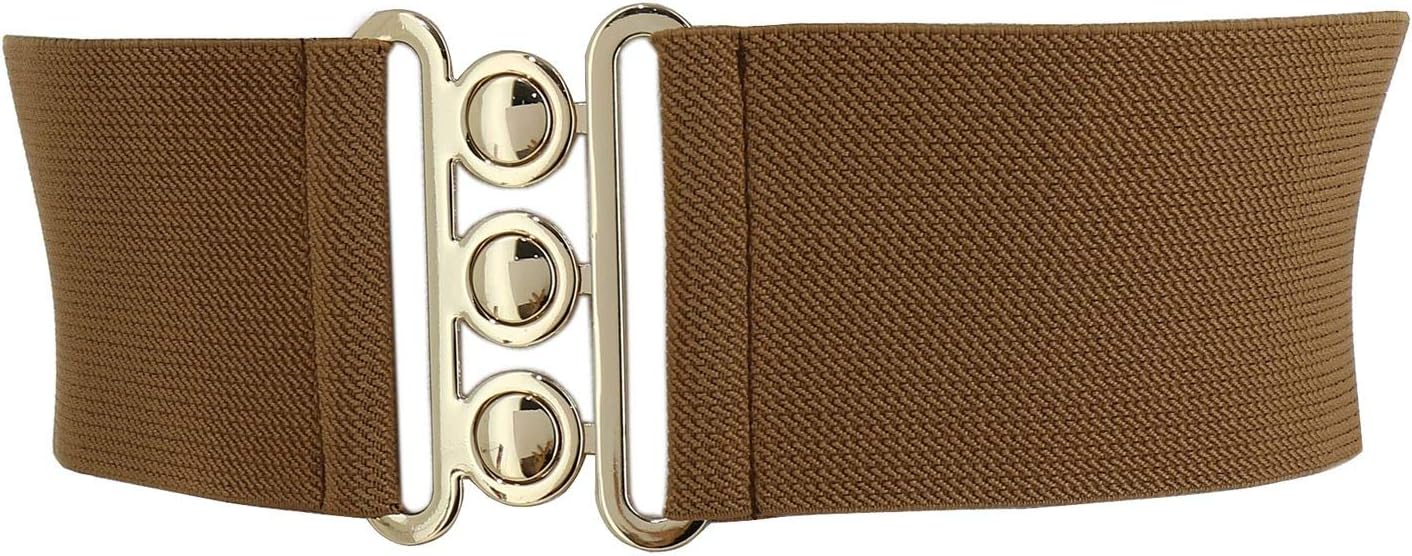 Wide Waist Elasticated Woman Belt Made In France, Gloria